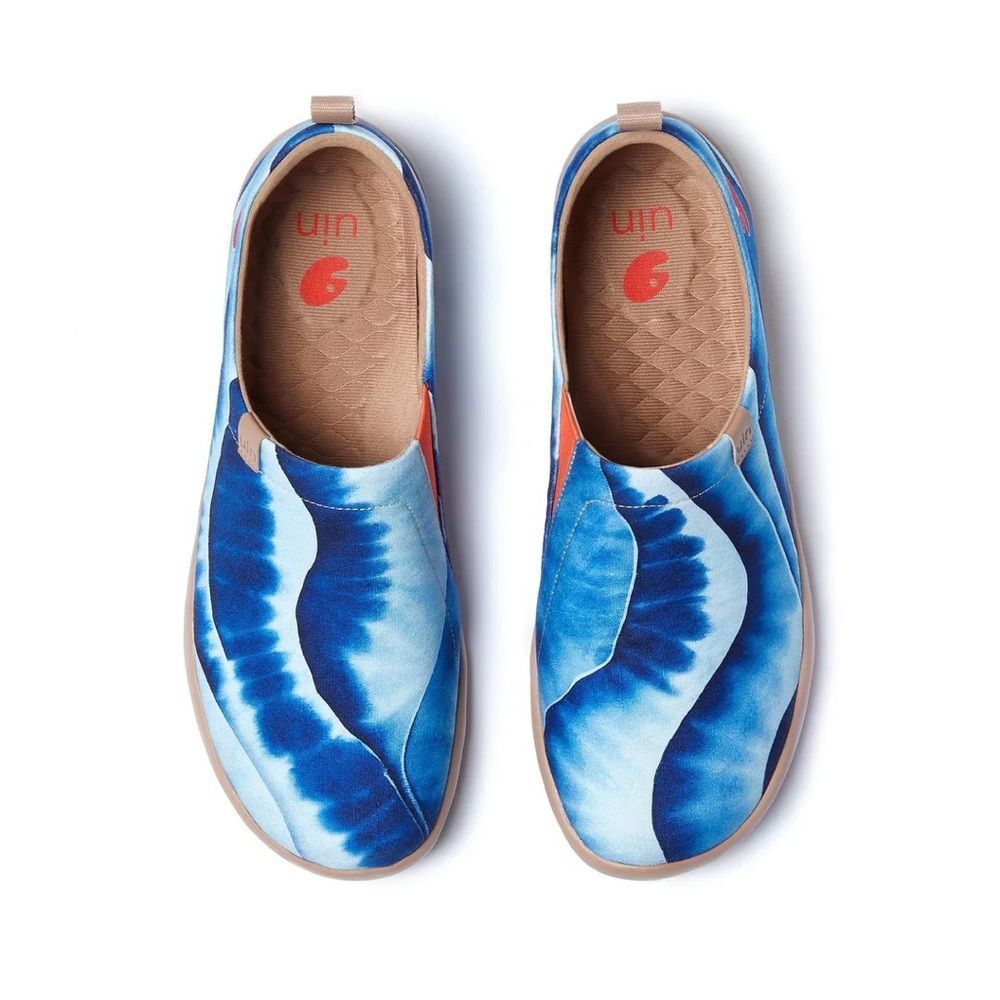 UIN Men's Walking Shoes Slip On Loafers (Indigo Waves Toledo I)